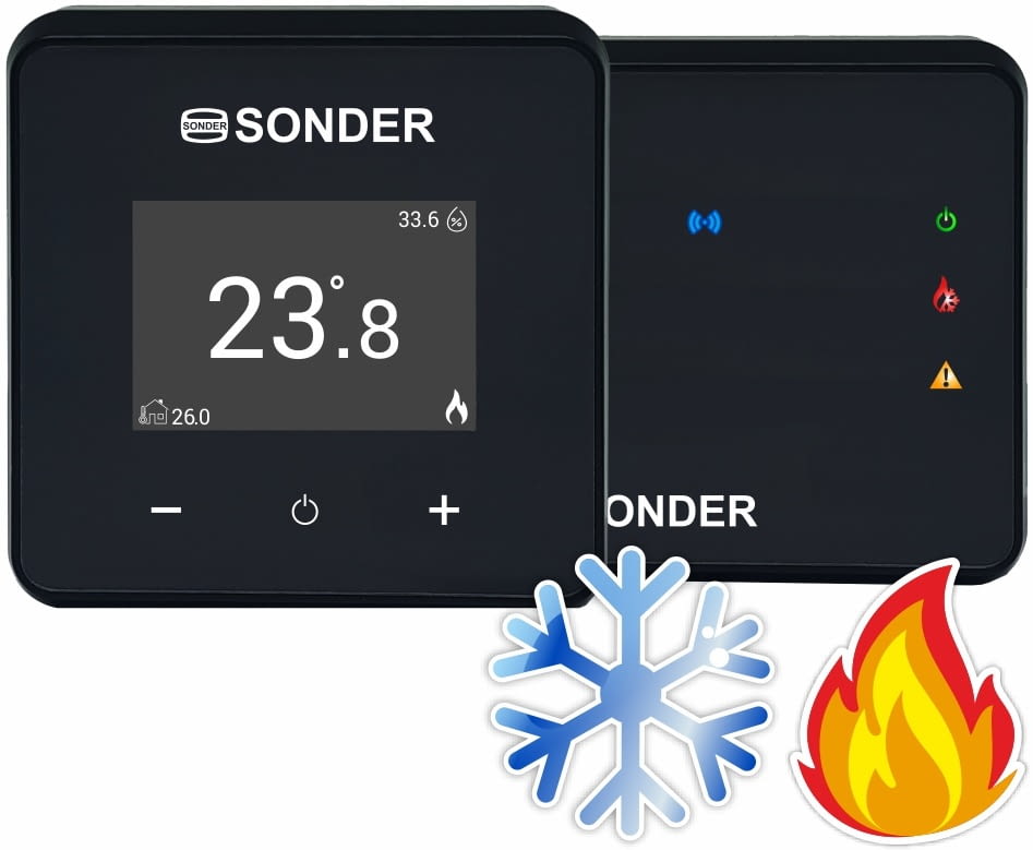 Termostato Radio WIFI Sonder Siesta 105 RF Frío+Calor