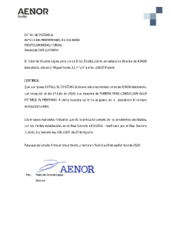 Certificado AENOR tuberia PE40 CONDUCCION AGUA POTABLE ALIMENTARIO.pdf