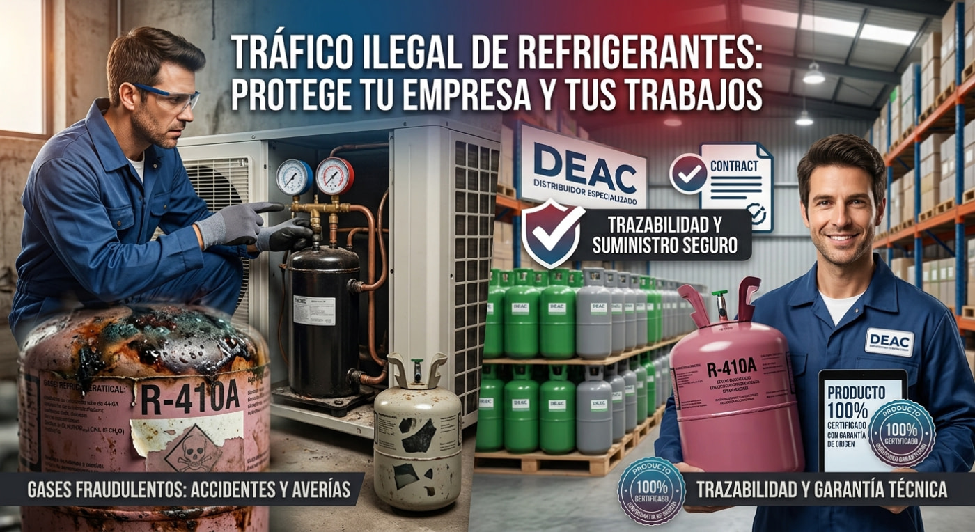 Guía contra el tráfico ilegal de refrigerantes: protocolo de seguridad, legalidad y prevención para el instalador