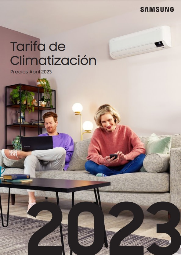 NUEVA TARIFA CLIMATIZACION DE SAMSUNG ABRIL 2023