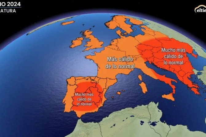 España podria registrar hasta +2ºC por encima de los valores normales, el presente verano de 2024