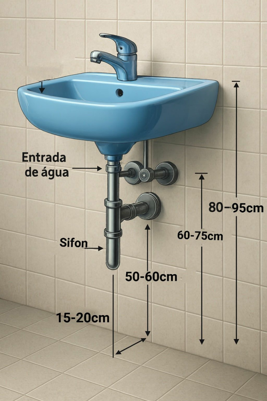 ¿Cuál es la Altura Idónea de un Lavabo o Lavamanos? ¿Minusválidos?