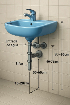 ¿Cuál es la Altura Idónea de un Lavabo o Lavamanos? ¿Minusválidos?