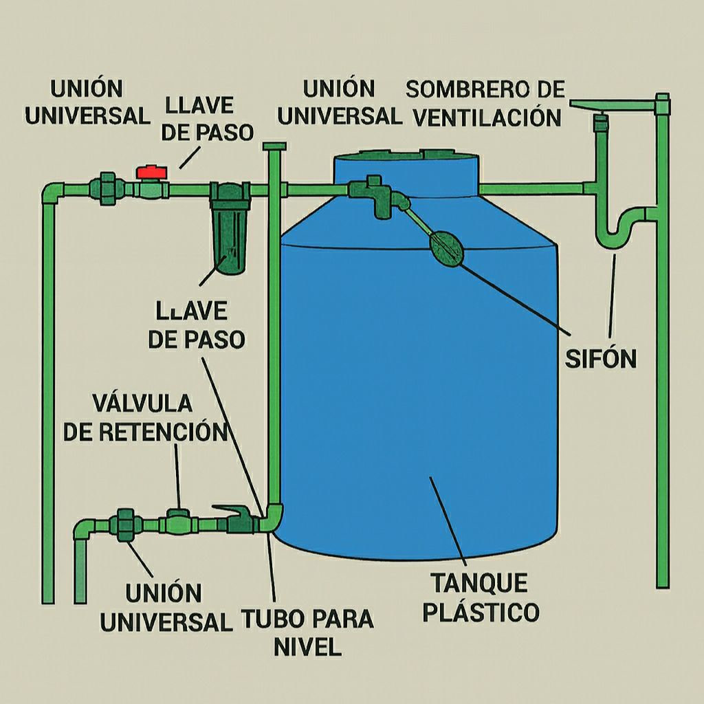 ¿Un tanque elevado? Instalación & Componentes