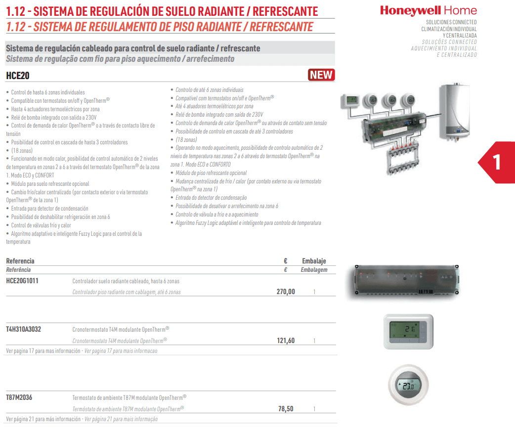 Honeywell Zonificación Hilar - Aerotermia y Caldera