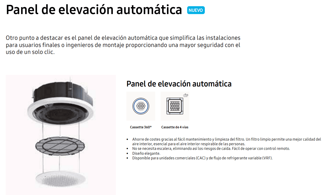 Tarifa Samsung 2021 Aire Acondicionado / Novedad