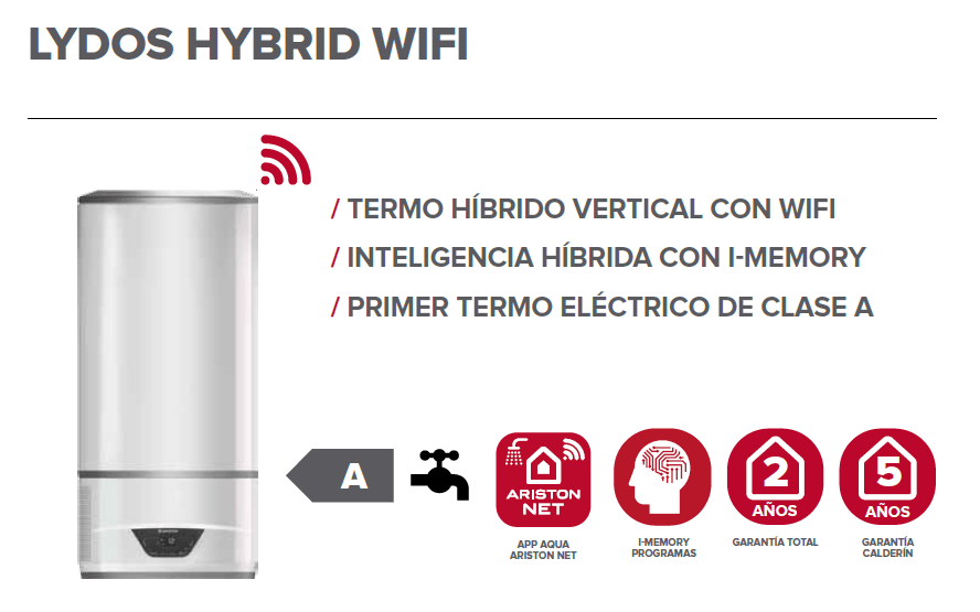 Nuevos Termos Lydos Hydrid Ariston WIFI