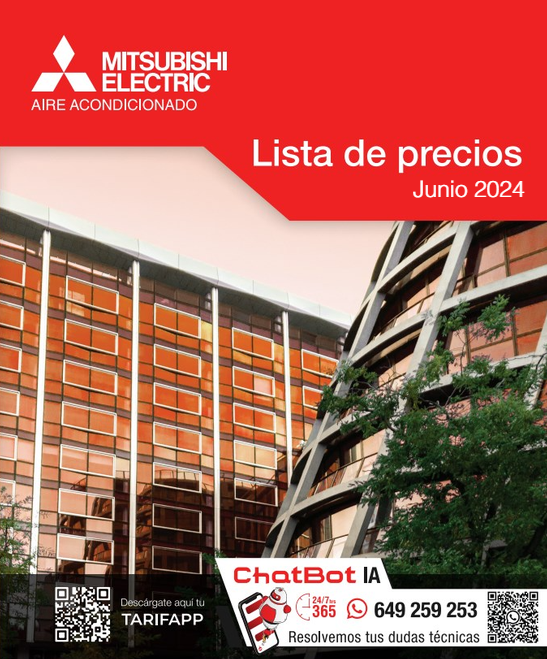 Tarifa Mitsubishi Electric 2024 Junio // Actualización de Productos y Precios