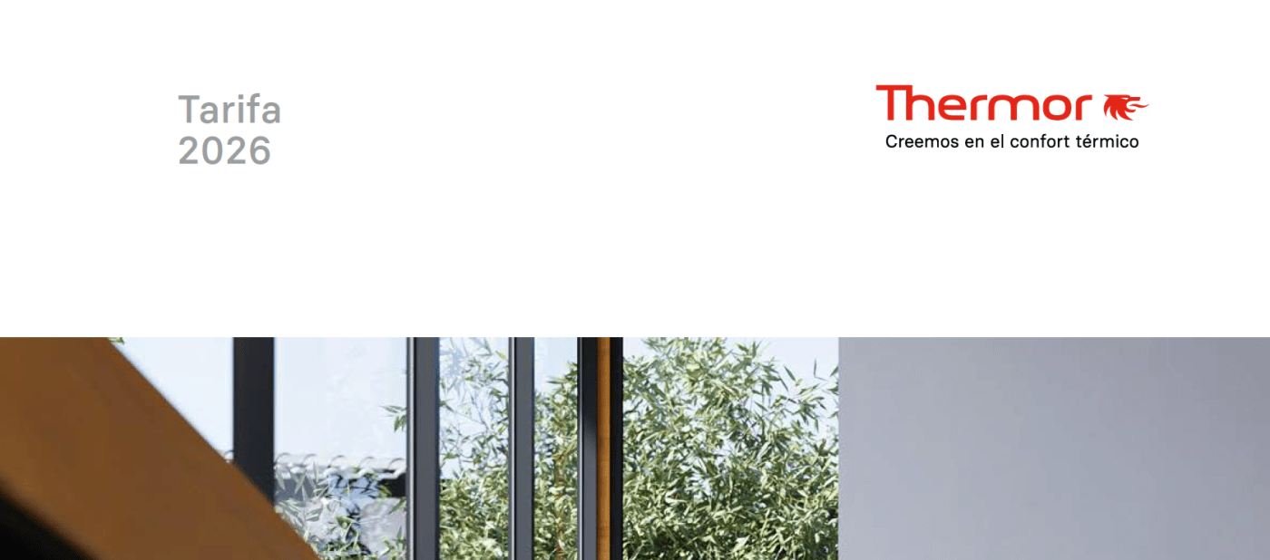 Nueva Tarifa Thermor 2026: Aerotermia, Calefacción & ACS, a tu Disposición